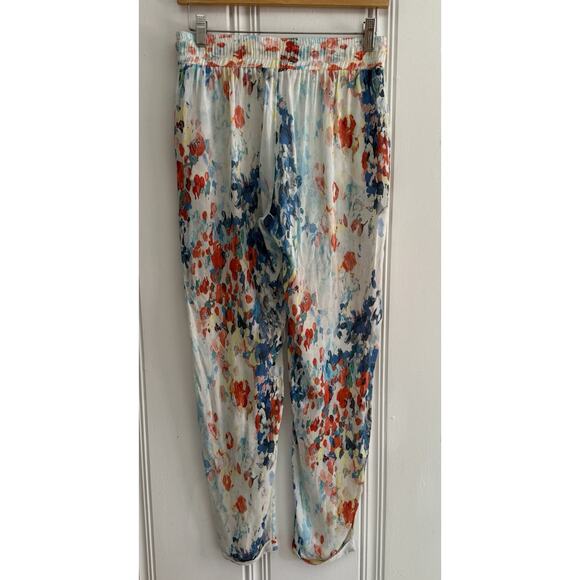 OndadeMar Small Drawstring Semi Sheer Rayon Abstract Jogger Pants Swim Cover - Picture 2 of 11